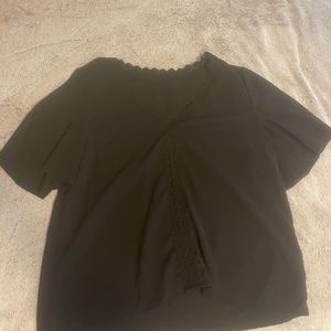 Black formal blouse